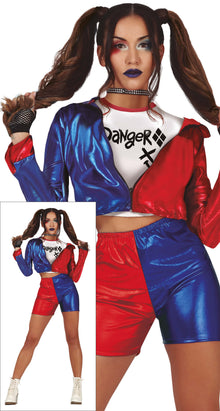 Dangerous Glam Costume - Harley Quinn Style - The Scarborough Joke Shop