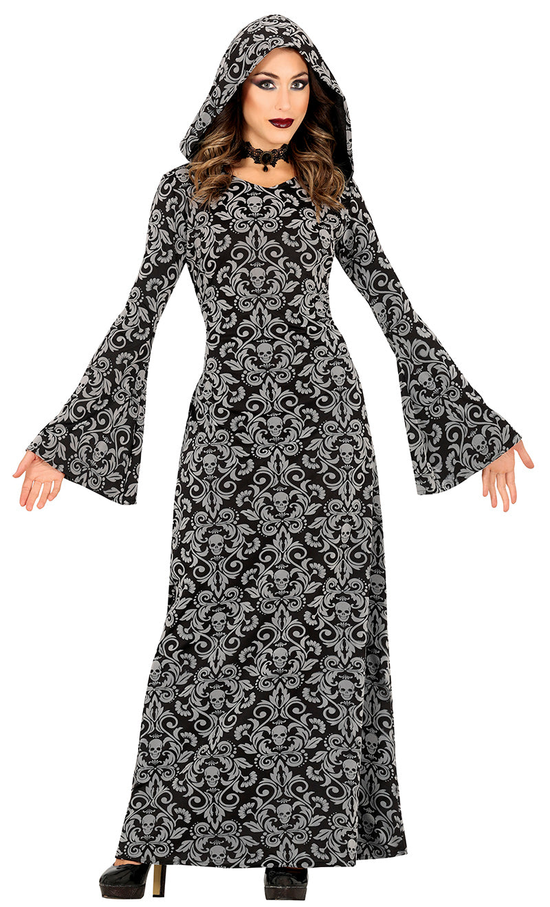 Hooded Witch Costume - Black