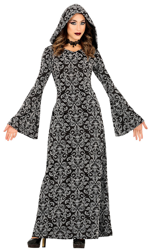 Hooded Witch Costume - Black