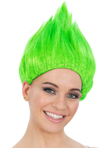 90s Troll Wig - Green - The Scarborough Joke Shop