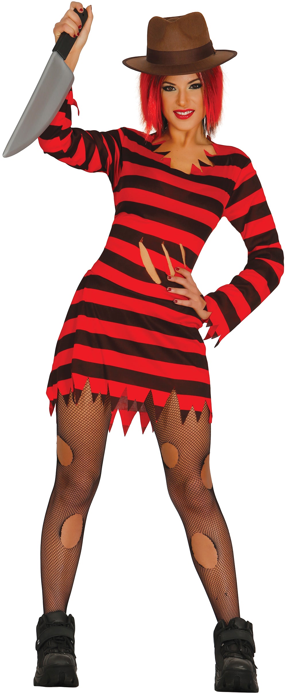 Miss Scissors Costume - Lady's Freddy Krueger Style