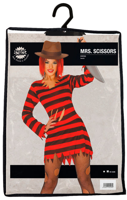 Miss Scissors Costume - Lady's Freddy Krueger Style
