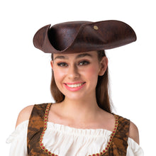 Distressed Pirate Hat - Brown Tricorne - The Scarborough Joke Shop