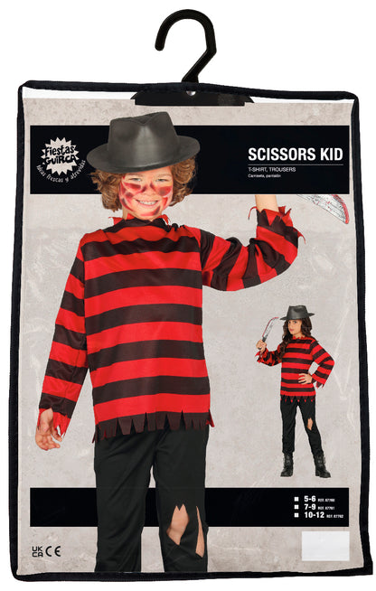 Scissors Kid Costume - Kid's Freddy Krueger Style