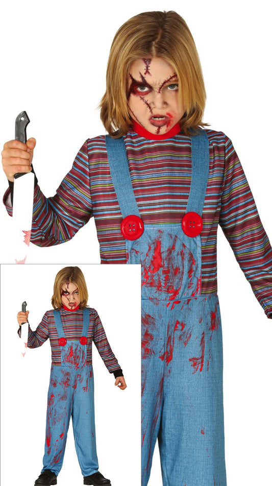 Possessed Baby Doll Costume - Kid's Chucky Style