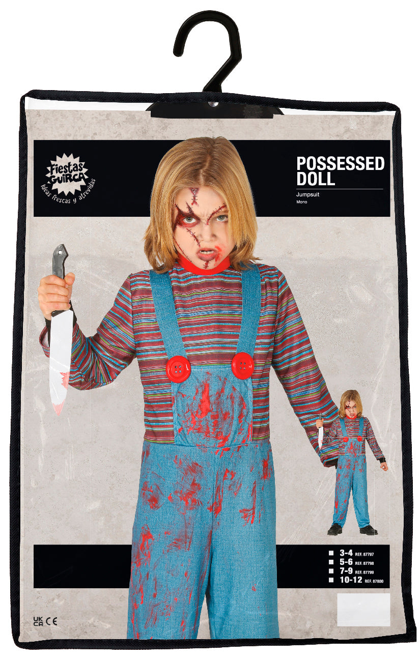 Possessed Baby Doll Costume - Kid's Chucky Style