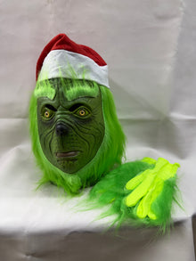 Grinch Mask & Gloves - The Scarborough Joke Shop