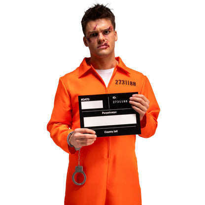 Orange Convict Prisoner Costume