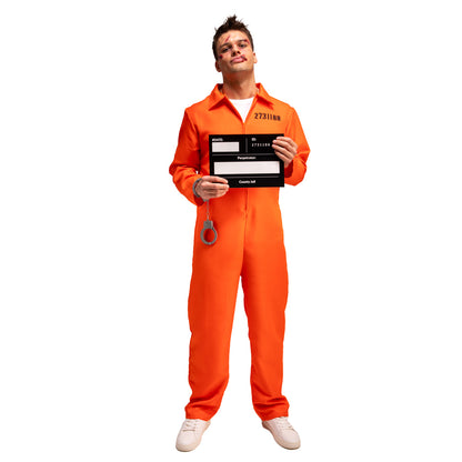 Orange Convict Prisoner Costume