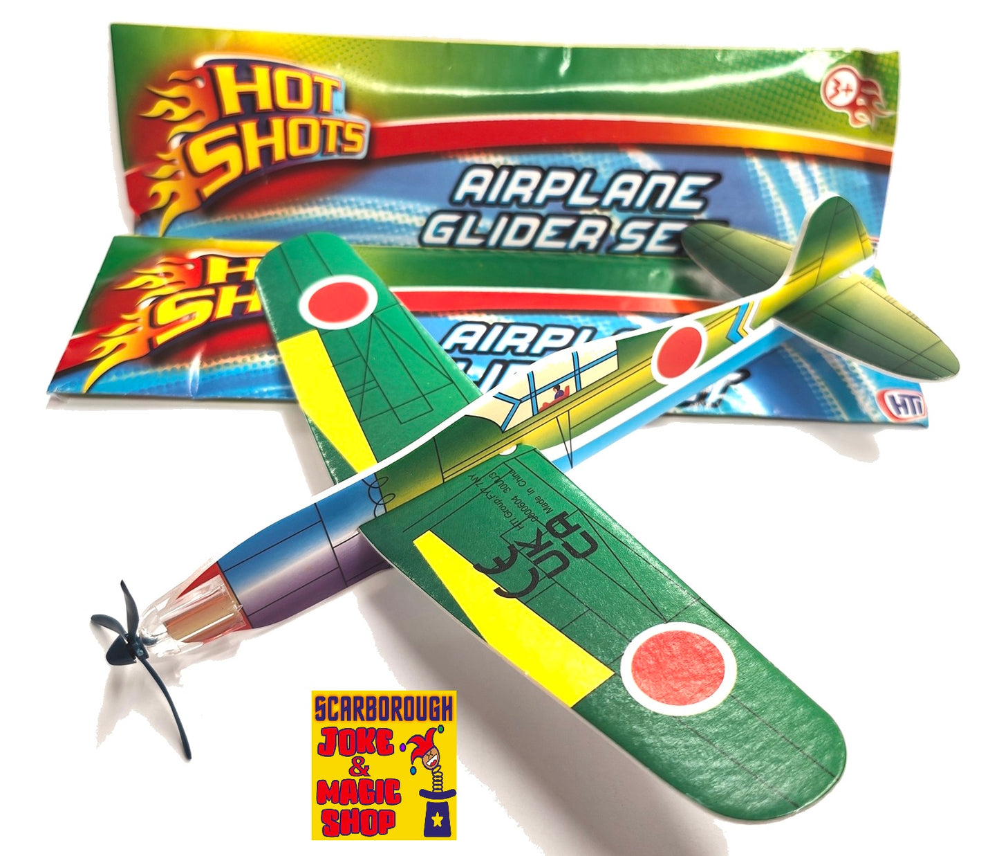 Hot Shots Airplane Glider - The Scarborough Joke Shop