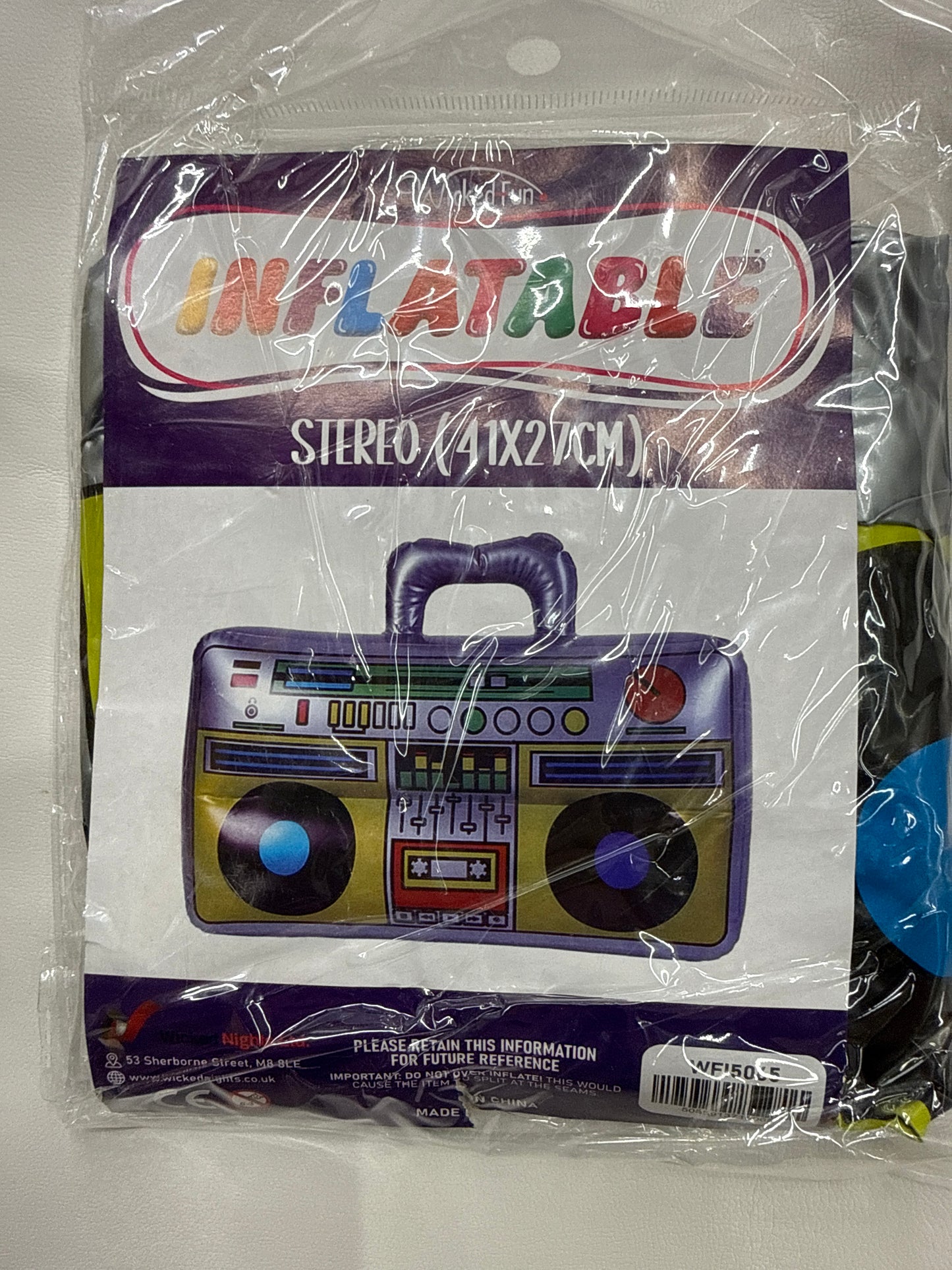 Inflatable Boombox Stero