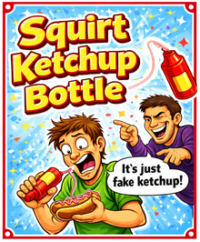 Squirt Ketchup Bottle - The Scarborough Joke Shop