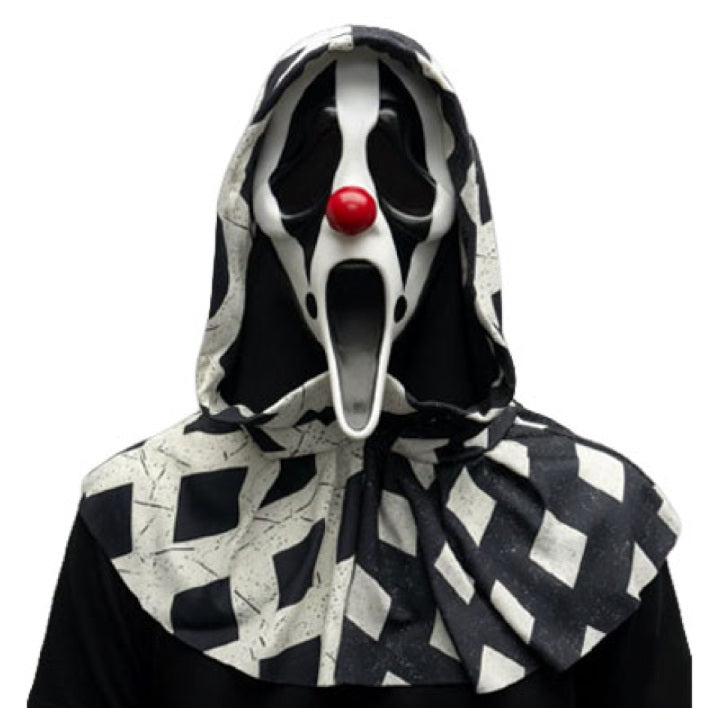 Clown Face Scream Mask - Horror Clown Style Ghost Face