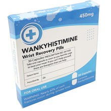 Wankyhistamine Wrist Recovery Pills - Joke Medication Mints - The Scarborough Joke Shop