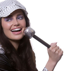 Fake Microphone - Silver - The Scarborough Joke Shop