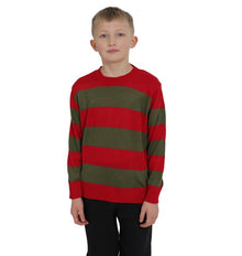 Freddy Red/Green Knitted Jumper KIDS - The Scarborough Joke Shop