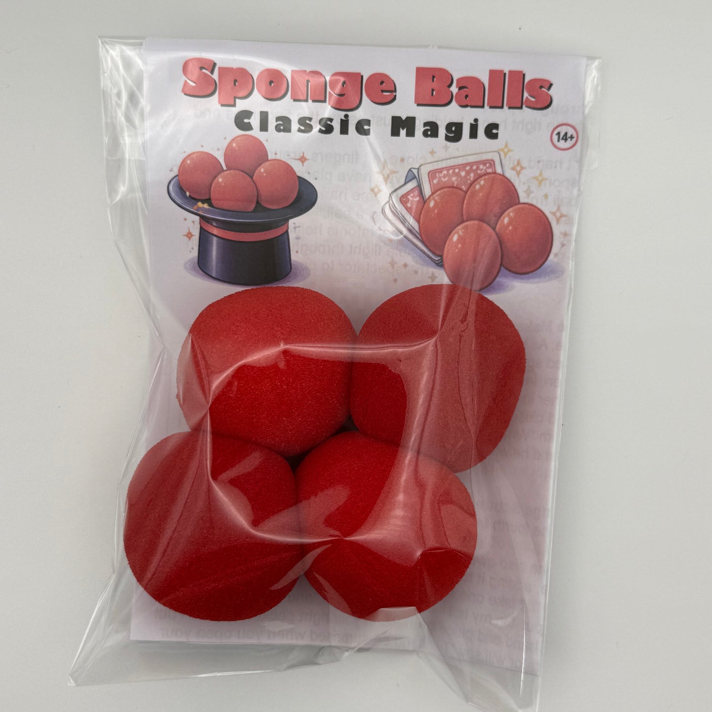 Sponge Balls - 1.5" Standard - PACK OF 4