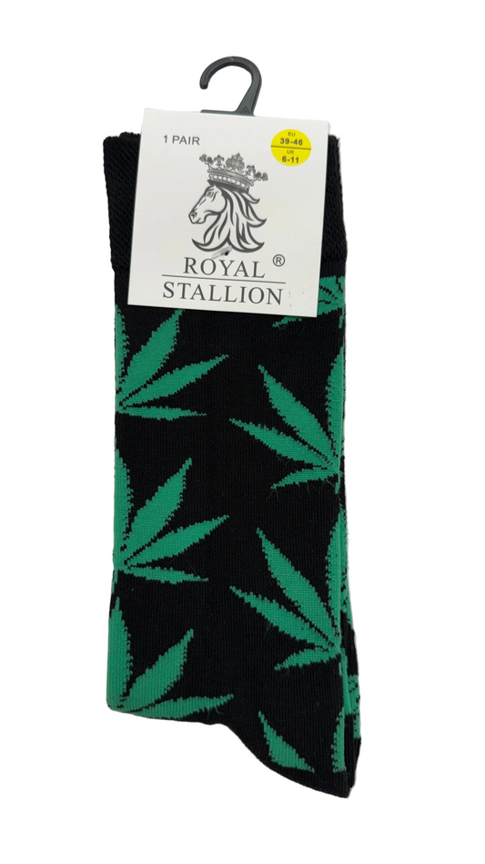 Cannabis Leaf Socks - UK Size 6-11