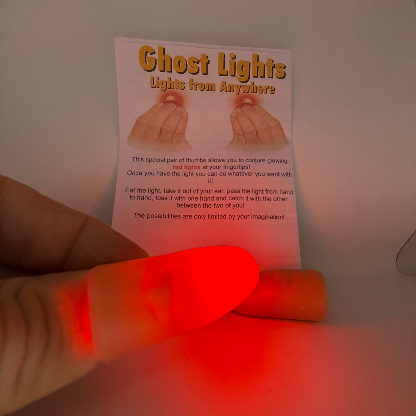 Ghost Light - Light Up Thumb Tips (Pair)