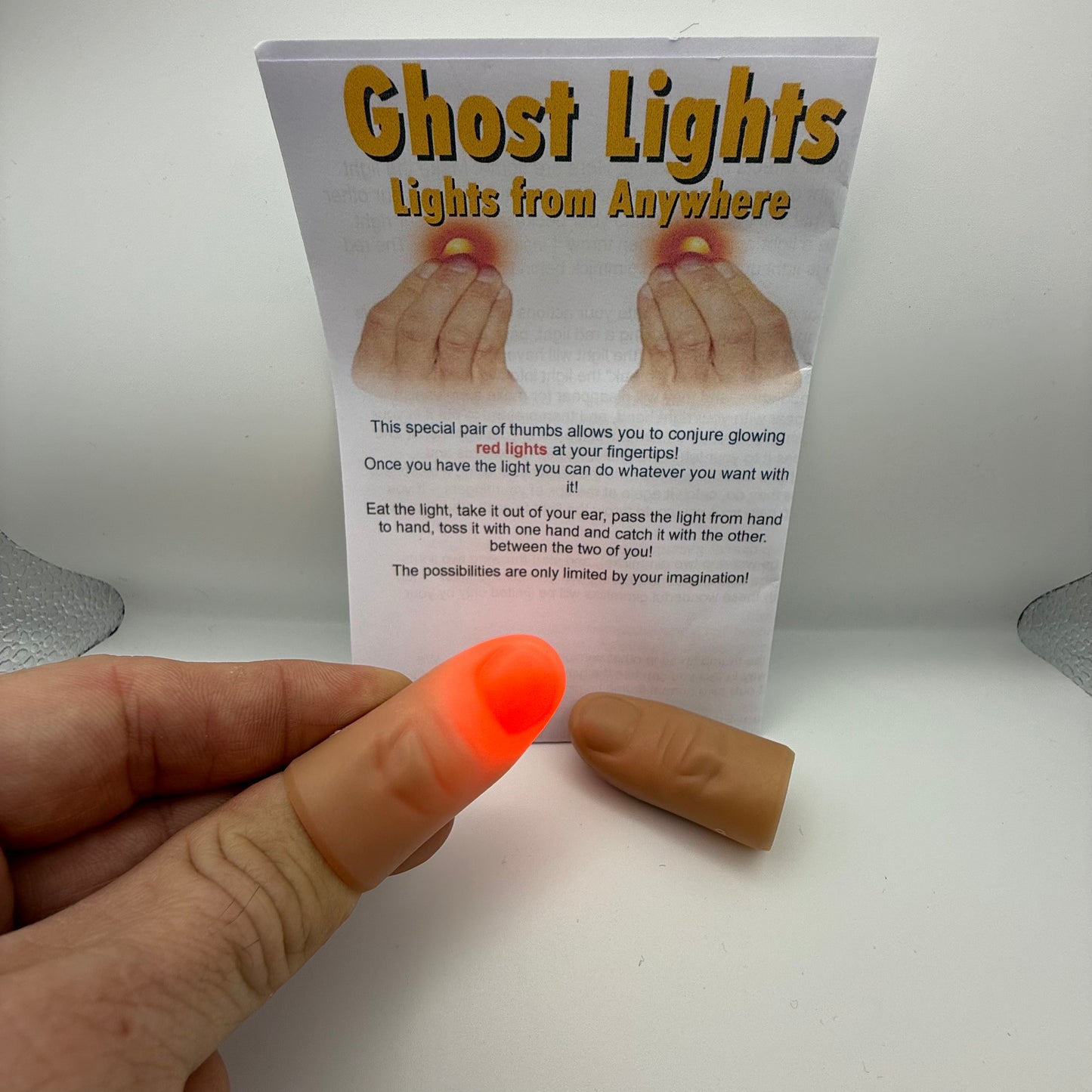 Ghost Light - Light Up Thumb Tips (Pair)