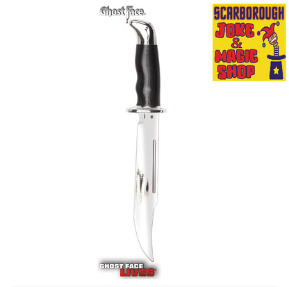 Ghost Face 13" Chrome Bowie Knife Prop ~ Licensed Scream Knife