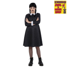 Gothic School Girl Costume ~ Kid's Wednesday Style