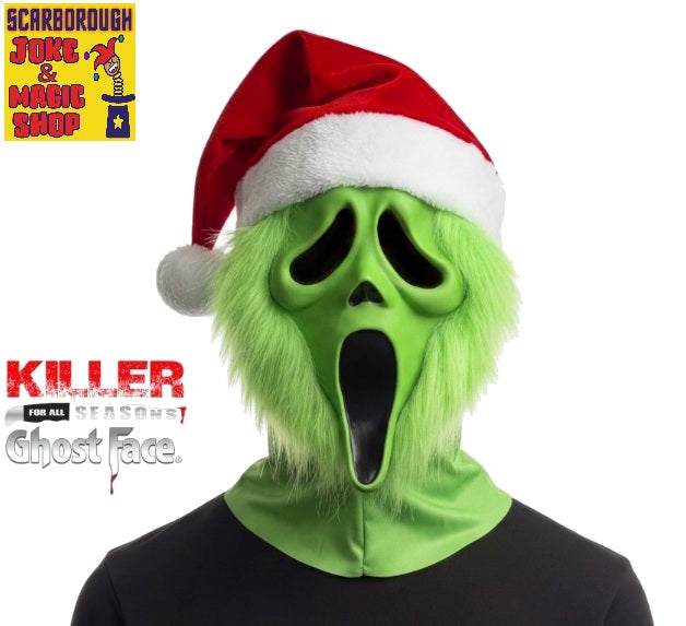 Grinch Face Scream Mask - Christmas Grinch Style Ghost Face