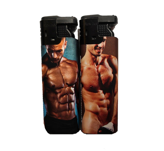 Sexy Topless Man Lighter - Windproof Style