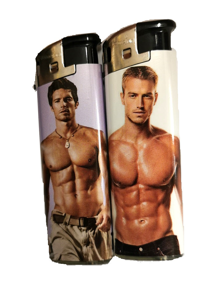 Sexy Topless Man Lighter