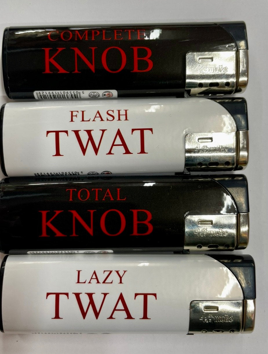 Slogan Lighter Knob/Twat