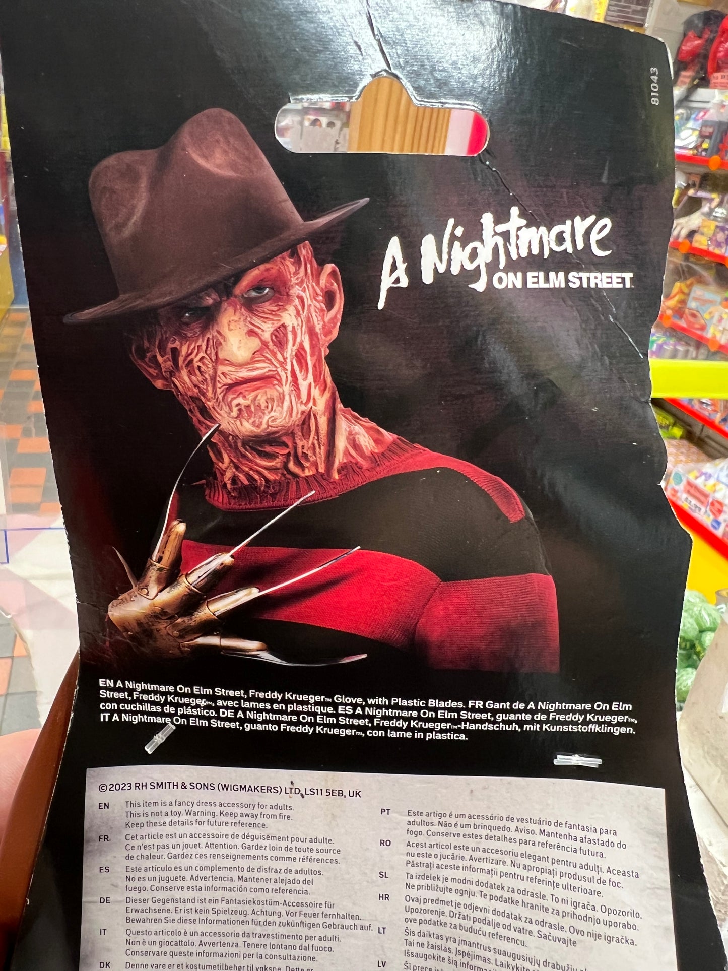 Gant Freddy Krueger Nightmare on Elm Street - Sous licence officielle