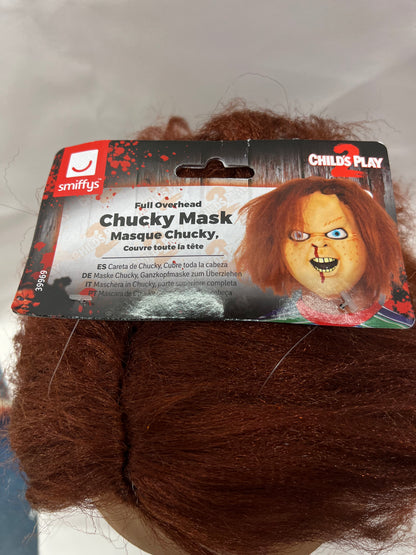 Máscara de Chucky con pelo - Máscara oficial de Child's Play 2