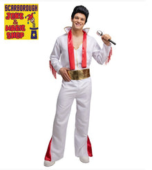 King of Rock N' Roll Costume - Elvis Presley Style - The Scarborough Joke Shop