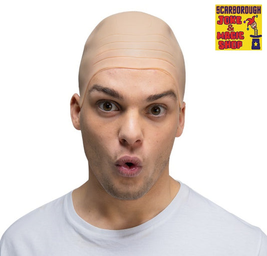 Latex Bald Head Cap ~ Uncle Fester ~ Old Man ~ Dr Evil