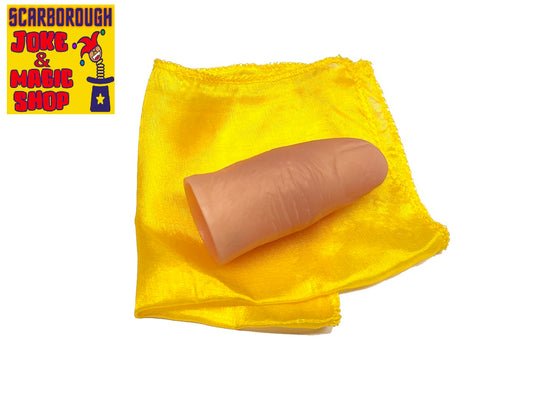 Punta mágica del pulgar y seda: truco del pañuelo que desaparece