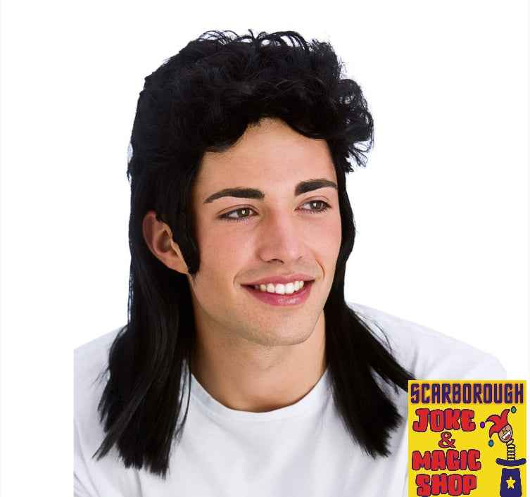 Mullet Wig - Black