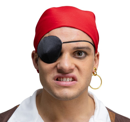 Instant Pirate Set - Bandana, Eyepatch & Earring