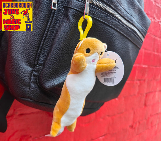 Plush Dangling Cat Bag Clip ~ 15cm Assorted