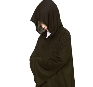 Hooded Cape - Black (Children's Size)