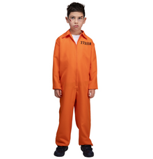 Orange Convict Costume - Kid's - The Scarborough Joke Shop