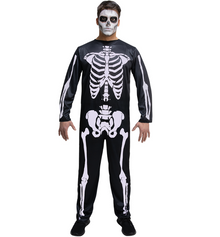 Skeleton Costume - Jumpsuit - The Scarborough Joke Shop