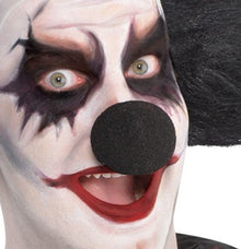 Sponge Clown Nose - Black - The Scarborough Joke Shop