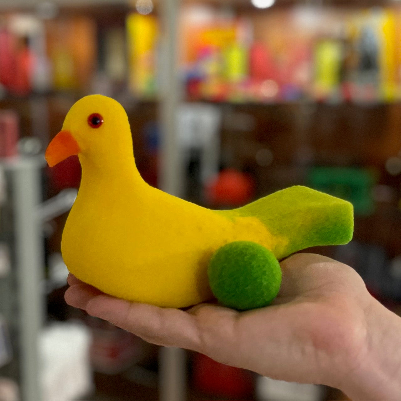 Sponge Ball to Bird - Banana Coloured Dove Parrot