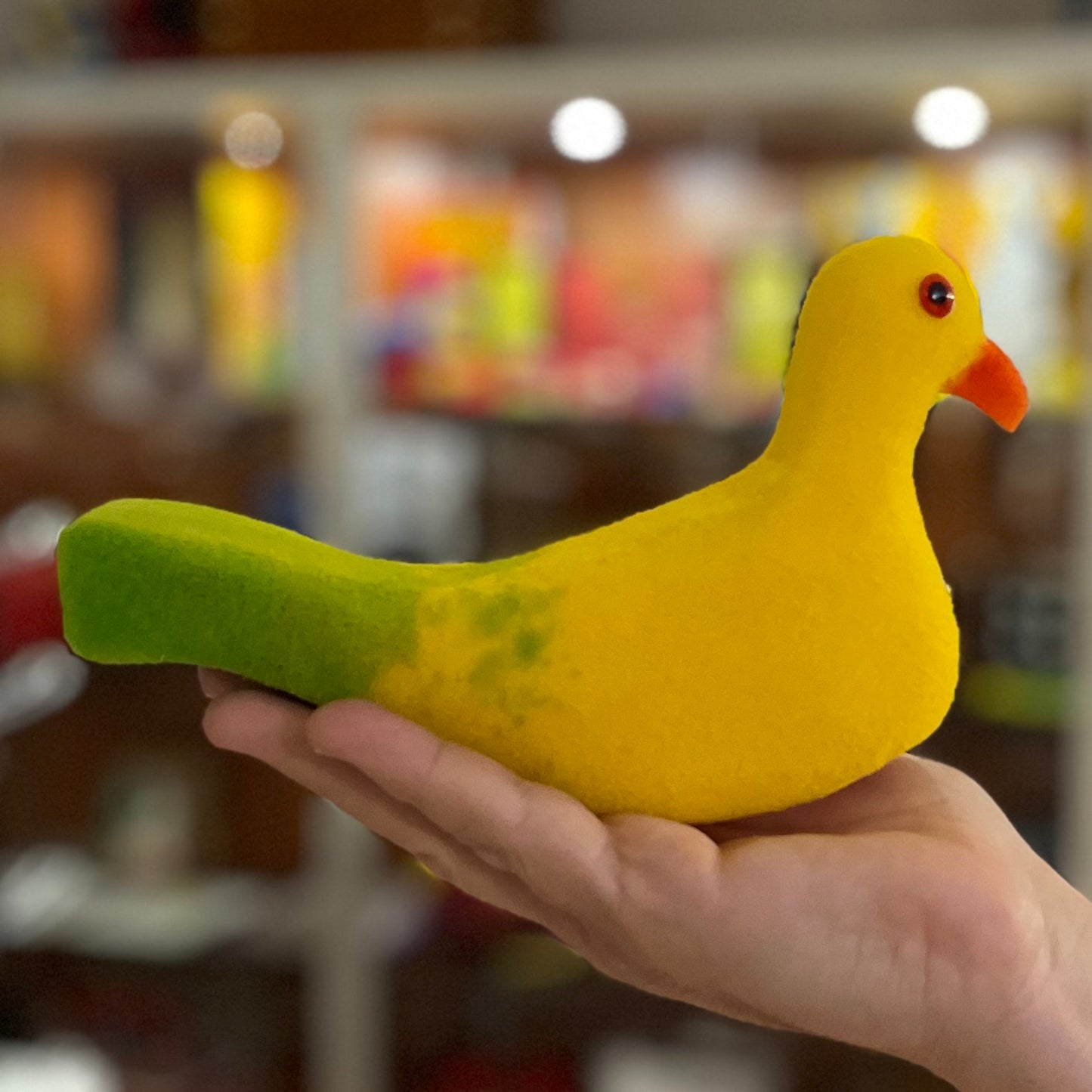 Sponge Ball to Bird - Banana Coloured Dove Parrot