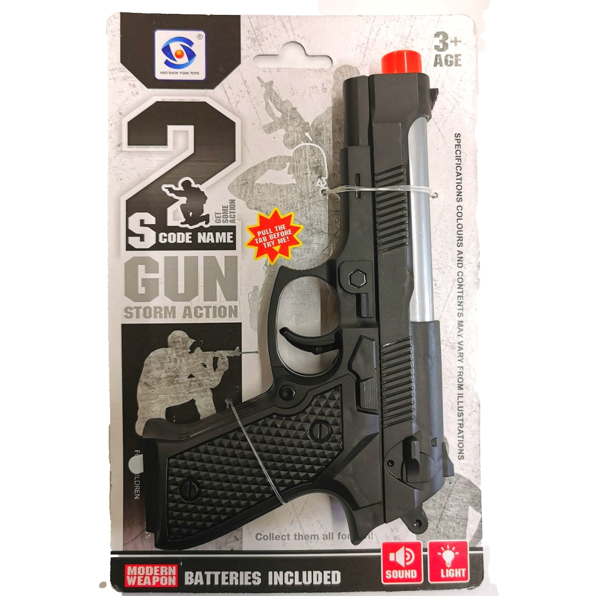 Pistola de acción Storm - Estilo Beretta M9 1:1