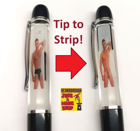 Tip & Strip Pen Nude striping Man Male Model