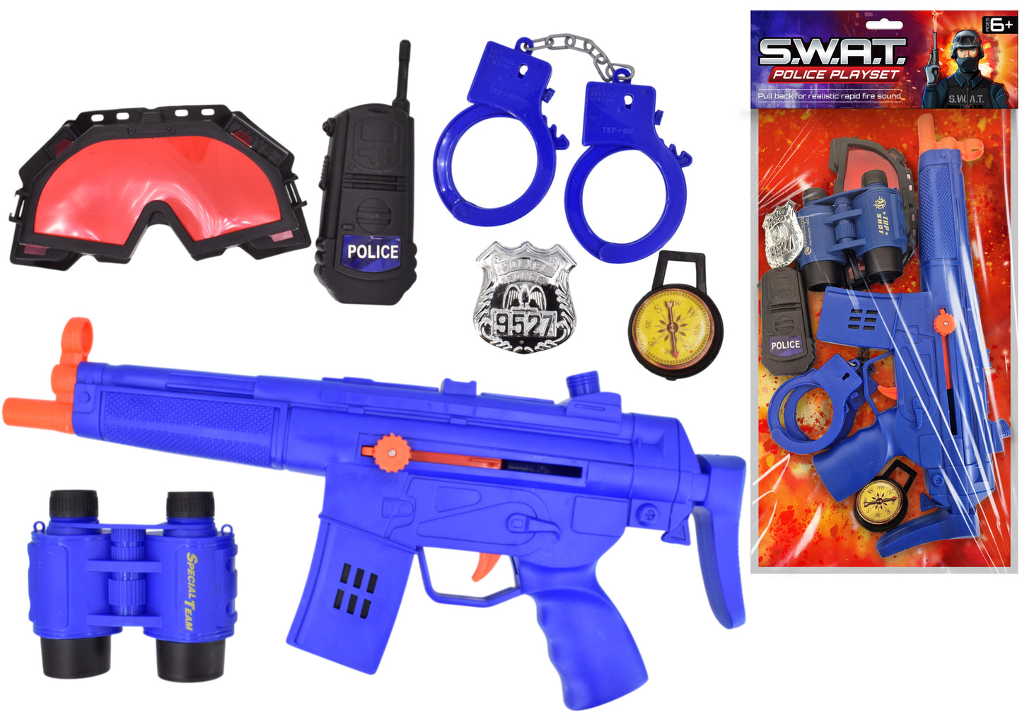 Police Mask And Accessories Set