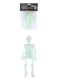 Glow in the Dark Hanging Skeletons - The Scarborough Joke Shop