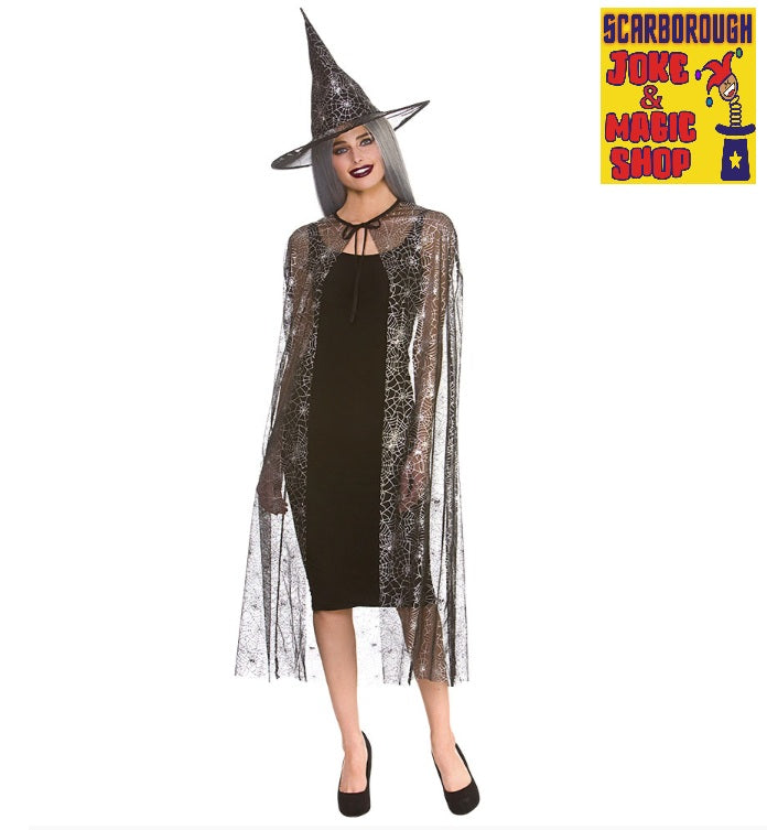 Witch Set - Shimmering Web Cape & Witch Hat