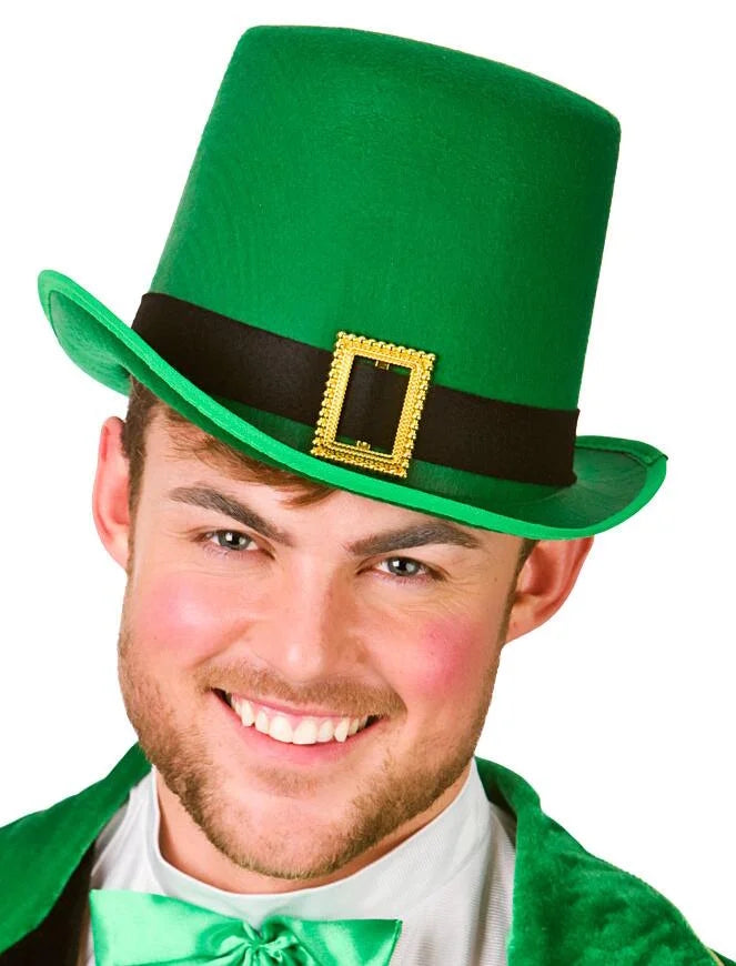 Chapeau Haut de Forme Vert - Lutin - Fête de la St Patrick